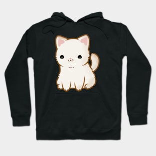 Cute White Cat Hoodie